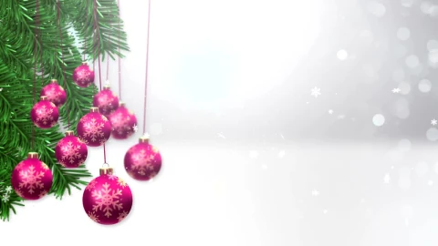 Video Stock Christmas Balls In While Its Snowing Live Wallpaper For PC - Free Live Wallpaper