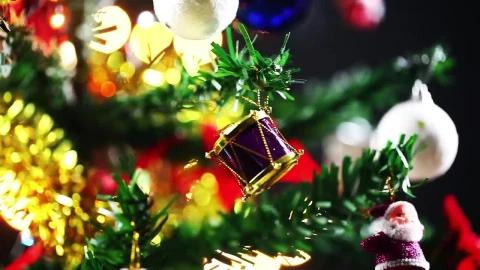 Video Stock Christmas And New Year Tree Close Up Live Wallpaper For PC - Free Live Wallpaper