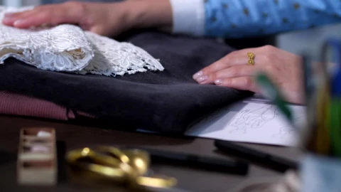 Video Stock Choosing Different Fabrics For Sewing Live Wallpaper For PC - Free Live Wallpaper