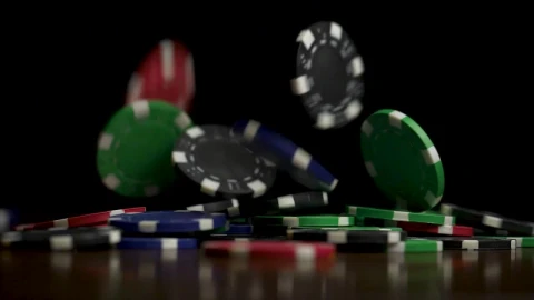 Video Stock Chips Falling Down On A Poker Table Live Wallpaper For PC - Free Live Wallpaper