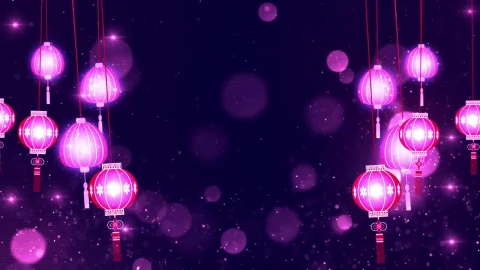 Video Stock Chinese Lantern Hanging Lights Background Live Wallpaper For PC - Free Live Wallpaper