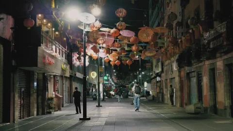 Video Stock Chinatown Street At Night Live Wallpaper For PC - Free Live Wallpaper