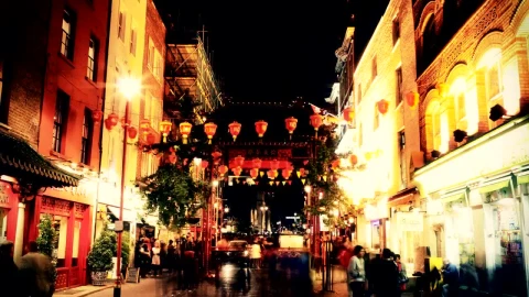 Video Stock Chinatown At Night Time Live Wallpaper For PC - Free Live Wallpaper