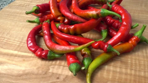 Video Stock Chili Pepper On A Table Or A Board Live Wallpaper For PC - Free Live Wallpaper
