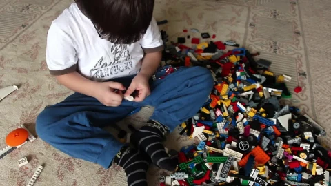 Video Stock Children Playing On The Floor With Lego Cubes Live Wallpaper For PC - Free Live Wallpaper