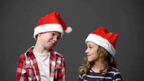 Video Stock Children Looking Around In Festive Hats Live Wallpaper For PC - Free Live Wallpaper