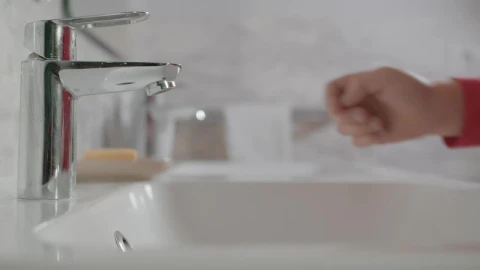 Video Stock Child Washing Their Hands In A Bathroom Live Wallpaper For PC - Free Live Wallpaper