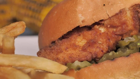 Video Stock Chicken Burger With French Fries Live Wallpaper For PC - Free Live Wallpaper