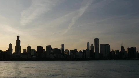 Video Stock Chicago Skyline Sunset Live Wallpaper For PC - Free Live Wallpaper