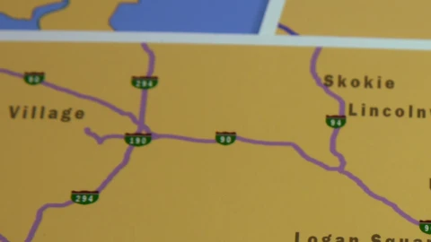 Video Stock Chicago Marked On A Map Live Wallpaper For PC - Free Live Wallpaper