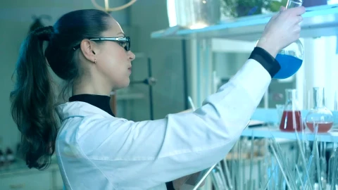 Video Stock Chemist Working In The Laboratory With Her Tablet Live Wallpaper For PC - Free Live Wallpaper