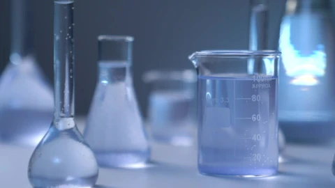 Video Stock Chemical Flasks On A Table Live Wallpaper For PC - Free Live Wallpaper