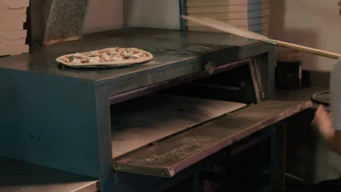 Video Stock Chef Puts The Pizza In The Oven Live Wallpaper For PC - Free Live Wallpaper