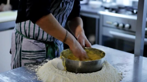 Video Stock Chef Preparing A Cake In A Restaurant Kitchen Live Wallpaper For PC - Free Live Wallpaper