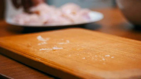 Video Stock Chef Pounding Chicken Meat On A Board Live Wallpaper For PC - Free Live Wallpaper