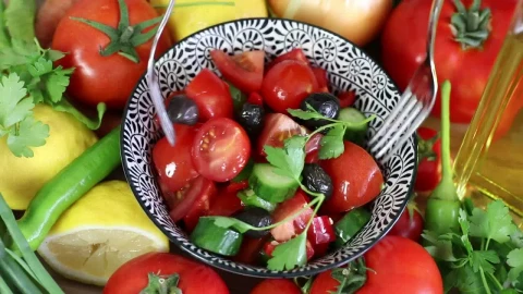Video Stock Chef Making A Vegetable Salad Live Wallpaper For PC - Free Live Wallpaper