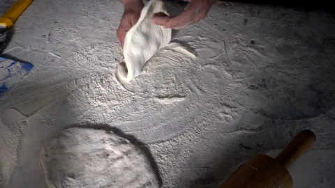 Video Stock Chef Hands Preparing Dough For Turkish Pizza Live Wallpaper For PC - Free Live Wallpaper