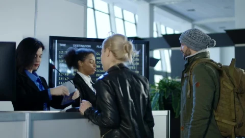 Video Stock Checking In At The Airport Counter Live Wallpaper For PC - Free Live Wallpaper