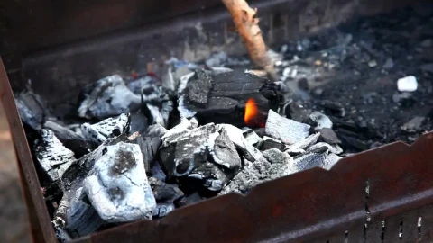 Video Stock Charcoal Being Lit With Wind Live Wallpaper For PC - Free Live Wallpaper