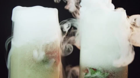 Video Stock Champagne Glass With Dry Ice Live Wallpaper For PC - Free Live Wallpaper