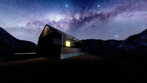 Video Stock Chalet In A Starry Sky Live Wallpaper For PC - Free Live Wallpaper