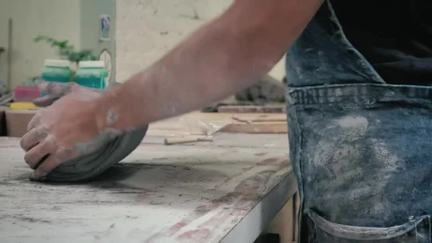 Video Stock Ceramic Artist Working In The Workshop Live Wallpaper For PC - Free Live Wallpaper