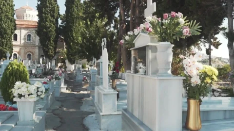 Video Stock Cemetery With Marble Tombs Live Wallpaper For PC - Free Live Wallpaper