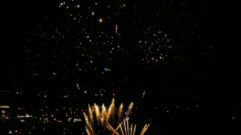 Video Stock Celebration With Fireworks In The City Live Wallpaper For PC - Free Live Wallpaper