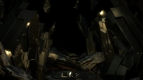Video Stock Cave With Golden Metallic Minerals Live Wallpaper For PC - Free Live Wallpaper