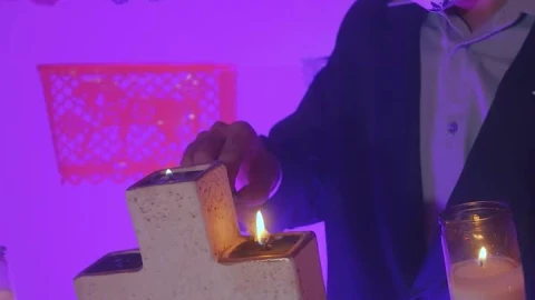 Video Stock Catrin Lighting The Candles Of An Altar Of The Day Live Wallpaper For PC - Free Live Wallpaper
