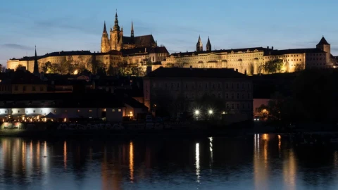 Video Stock Castle Lights In Prague Live Wallpaper For PC - Free Live Wallpaper