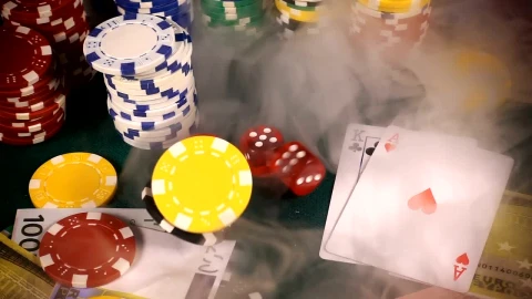 Video Stock Casino Chips Falling In A Poker Board Live Wallpaper For PC - Free Live Wallpaper