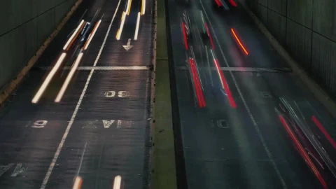Video Stock Cars Traveling At High Speed On A Highway At Night Live Wallpaper For PC - Free Live Wallpaper