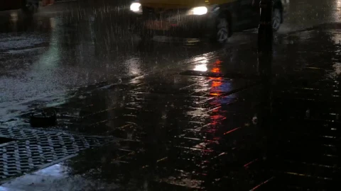 Video Stock Cars Heading Through Heavy Rain Live Wallpaper For PC - Free Live Wallpaper