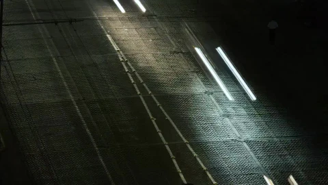 Video Stock Cars Drive On A Two Way Street At Night Live Wallpaper For PC - Free Live Wallpaper