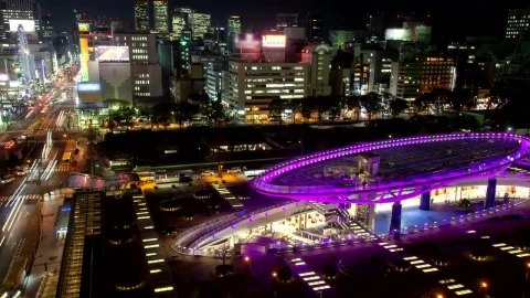 Video Stock Cars And People In A City At Night From The Live Wallpaper For PC - Free Live Wallpaper