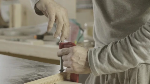 Video Stock Carpenter Clamping Wood Down Live Wallpaper For PC - Free Live Wallpaper