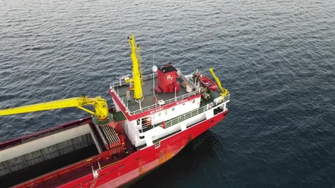 Video Stock Cargo Ships Sailing In Open Sea Seen From The Air Live Wallpaper For PC - Free Live Wallpaper