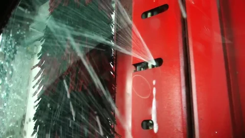 Video Stock Car Washer Soaping The Window Viewed From Inside Live Wallpaper For PC - Free Live Wallpaper