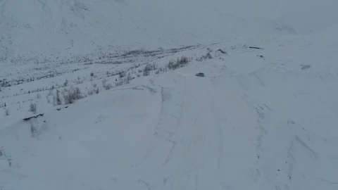 Video Stock Car Parked On A Snowy Road Live Wallpaper For PC - Free Live Wallpaper