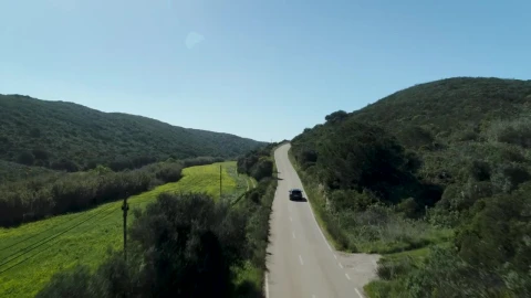Video Stock Car Driving Through The Road In The Mountains Live Wallpaper For PC - Free Live Wallpaper
