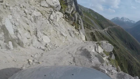 Video Stock Car Driving Through A Narrow Mountain Road Live Wallpaper For PC - Free Live Wallpaper