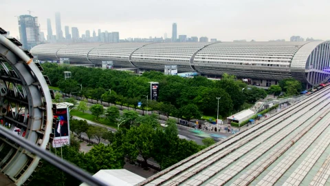 Video Stock Canton Fair Buildings On A Clear Day Live Wallpaper For PC - Free Live Wallpaper