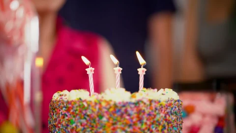 Video Stock Candles On A Cake Being Extinguished By The Celebrated Live Wallpaper For PC - Free Live Wallpaper