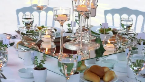 Video Stock Candles And Wine Glasses Live Wallpaper For PC - Free Live Wallpaper