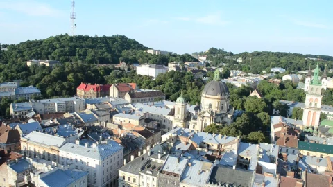 Video Stock Camera Looking Around Lviv Live Wallpaper For PC - Free Live Wallpaper