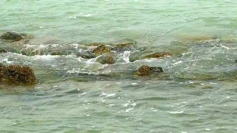Video Stock Calm Waves Breaking Over Small Rocks Live Wallpaper For PC - Free Live Wallpaper