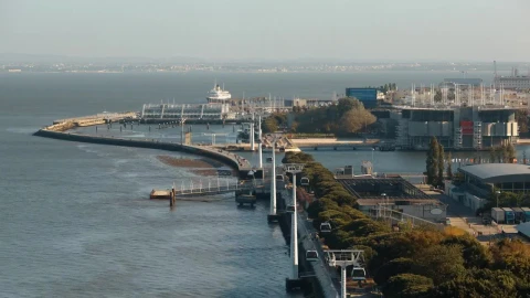 Video Stock Cable Car Traffic Along The Coast Live Wallpaper For PC - Free Live Wallpaper