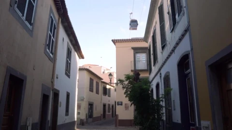 Video Stock Cable Car Seen From The Town Live Wallpaper For PC - Free Live Wallpaper