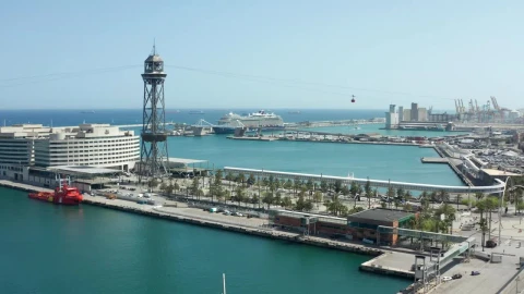 Video Stock Cable Car Above The Port Live Wallpaper For PC - Free Live Wallpaper